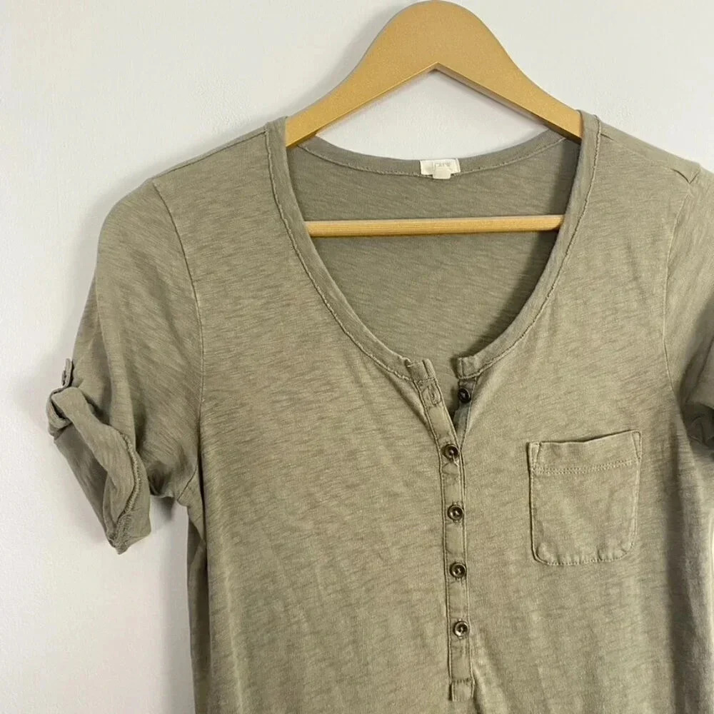 J. Crew Green T shirt Dress - Picture 8 of 14